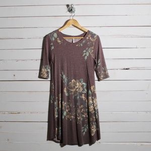 Soft Floral Shirt Dress NWOT